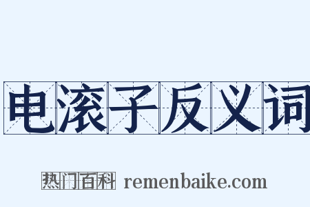 电滚子反义词是什么意思的图片